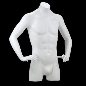 Buste homme blanc avec bras