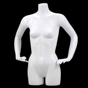 Buste femme blanc avec bras