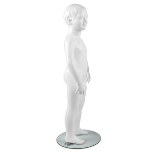 Mannequin garcon 4 ans blanc avec tete fibre de verre