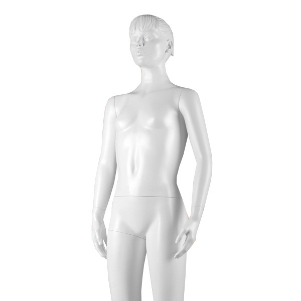 Mannequin fille 14 ans blanc avec tete fibre de verre